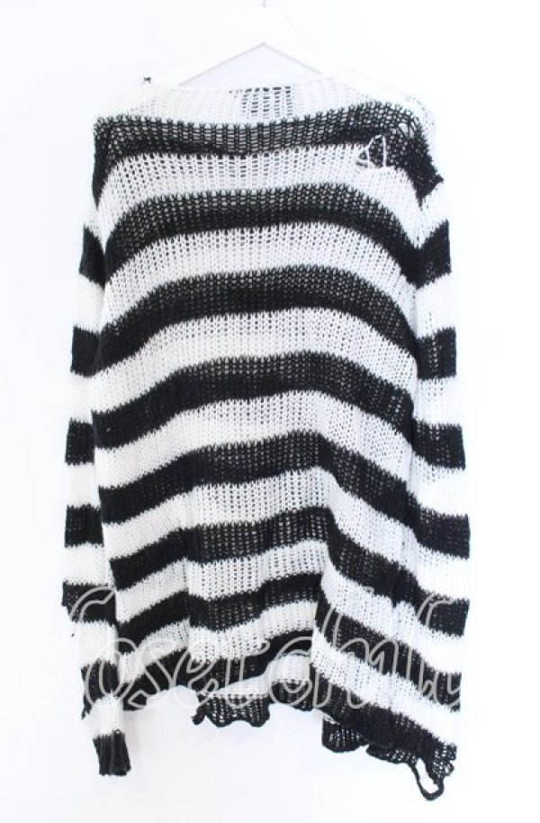 画像3: KILL STAR / Pugsley Knit Sweater XL ブラック×ホワイト O-25-10-29-060-SL-TO-IG-OS (3)