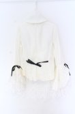 画像5: MARBLE / デコラティブタイ付き姫袖ブラウス  ホワイト×ブラック O-25-10-29-067-GO-BL-OW-OS (5)
