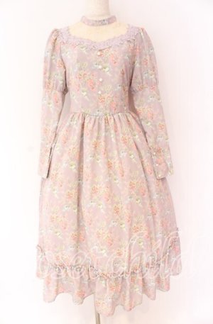 画像: Kurumi Collaboration / KRハナジゴスリーブワンピース M ラベンダー O-25-10-29-068-LO-OP-IG-OS