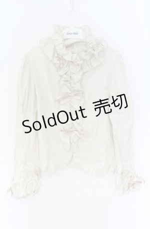 画像: metamorphose / 共フリルブラウス（マトンスリーブ）  ベージュ O-25-10-29-071-ME-BL-IG-OS