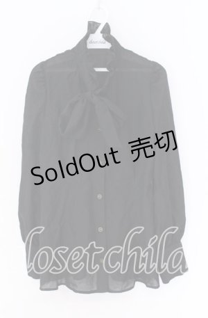 画像: MIHO MATSUDA / ブラウス・シノア M ブラック O-25-10-29-078-GO-BL-IG-OS