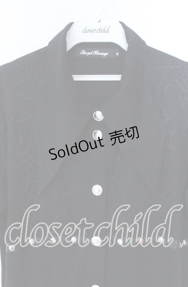 画像2: SEX POT ReVeNGe / 蝙蝠襟ワンピース M ブラック O-25-10-29-079-SP-OP-IG-OS (2)