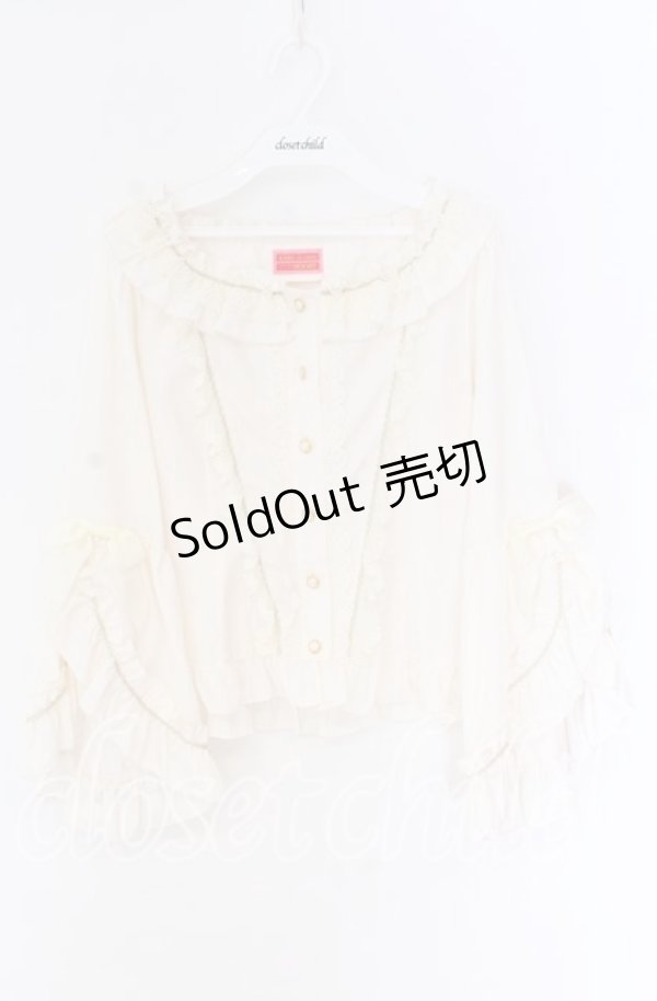 画像1: BABY,THE STARS SHINE BRIGHT / Marie Antoinetteドットブラウス  生成り O-25-10-29-080-BA-BL-IG-OS (1)