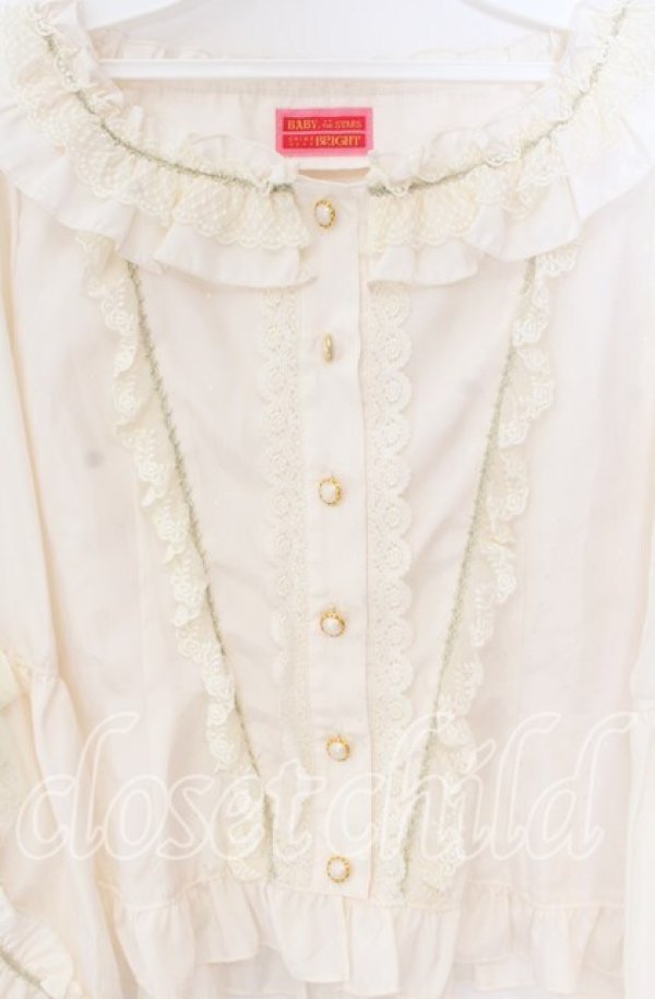画像3: BABY,THE STARS SHINE BRIGHT / Marie Antoinetteドットブラウス  生成り O-25-10-29-080-BA-BL-IG-OS (3)