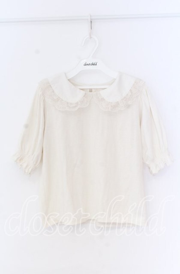 画像1: m　petit by misako / 丸襟プルオーバー M アイボリー O-25-10-29-085-LO-TO-IG-OS (1)