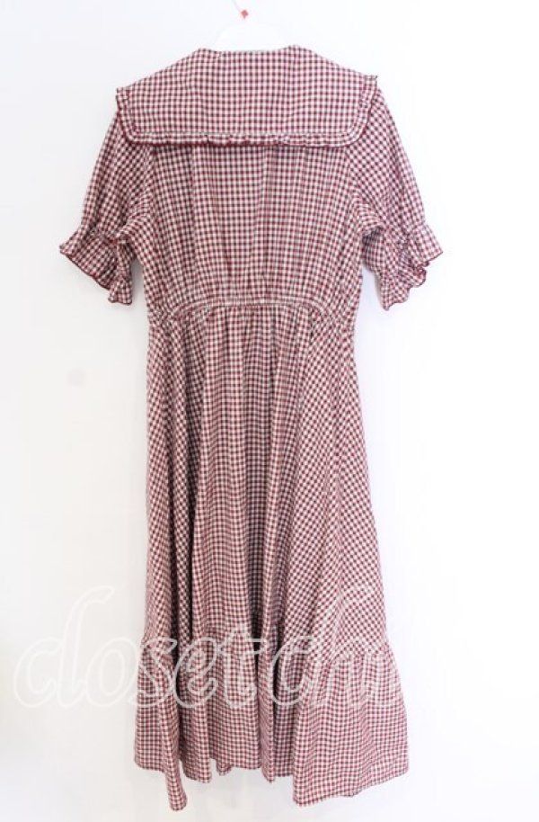 画像2: m petit by misako / AM*ギンガムCHKワンピース M アカ O-25-10-29-087-LO-OP-IG-OS (2)