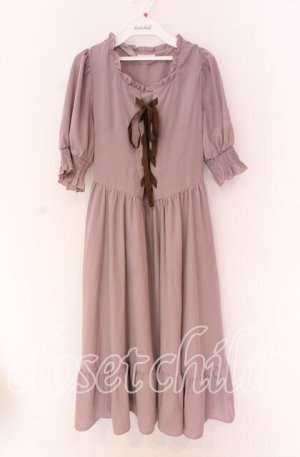 画像: m petit by misako / AMレースアップワンピース M ピンク O-25-10-29-091-LO-OP-IG-OS