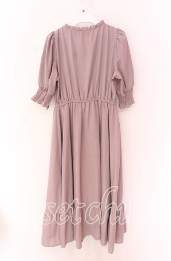 画像2: m petit by misako / AMレースアップワンピース M ピンク O-25-10-29-091-LO-OP-IG-OS (2)