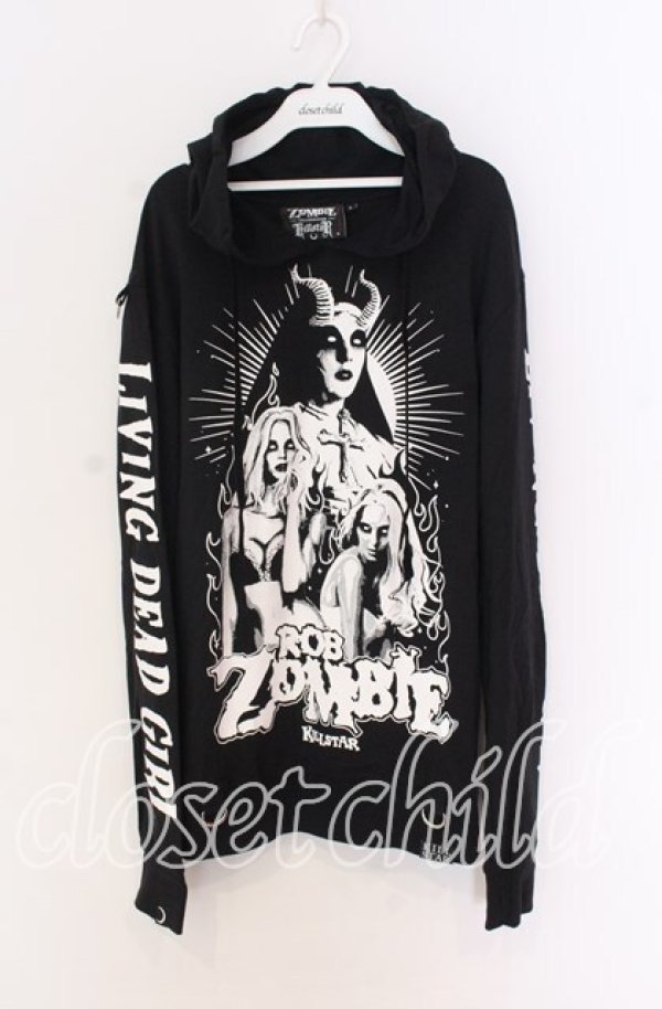画像1: KILL STAR / LIVING DEAD GIRLフーディ L クロ O-25-10-29-093-SL-TO-OW-OS (1)