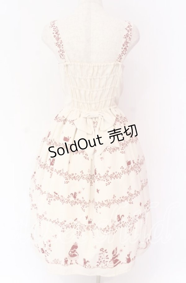 画像3: Innocent World / おさんぽ柄ジャンパースカート M キナリ O-25-10-29-102-IW-OP-OW-OS (3)