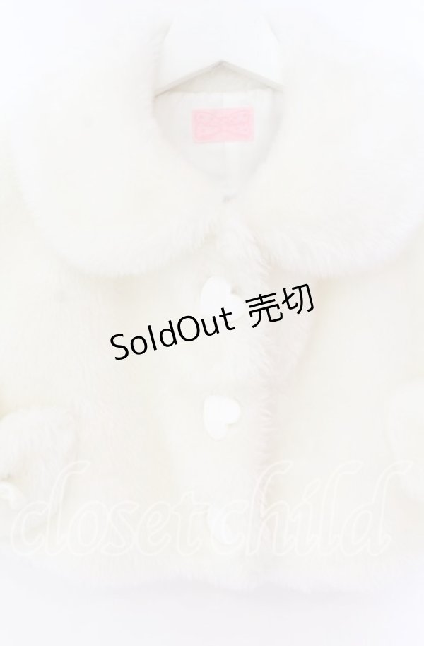 画像2: Angelic Pretty / マジカルBunnyファーケープ  シロ O-25-10-29-104-AP-JA-OW-OS (2)