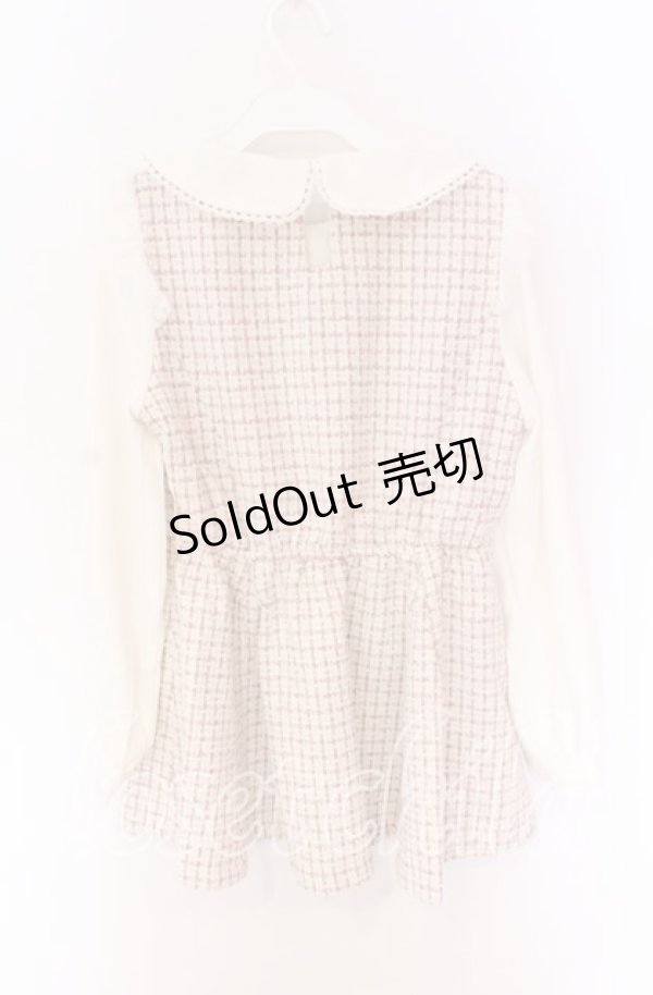 画像4: LIZ LISA / ツィードセットアップ  ピンク O-25-10-29-105-LO-OP-OW-OS (4)