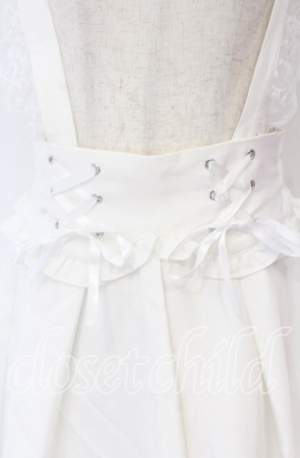 画像2: NOEMIE / サス付きスピンドルスカパン  シロ O-25-10-29-108-LO-SK-OW-OS (2)