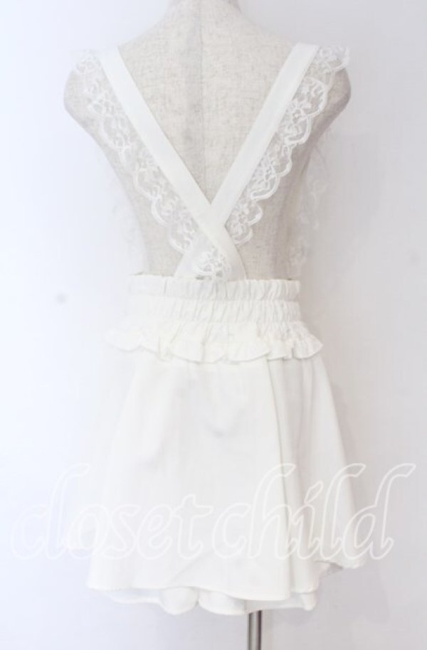 画像3: NOEMIE / サス付きスピンドルスカパン  シロ O-25-10-29-108-LO-SK-OW-OS (3)