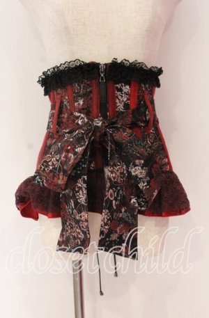 画像: Qutie Frash / リボンコルセット  レッド O-25-10-29-109-QU-TO-IG-OS