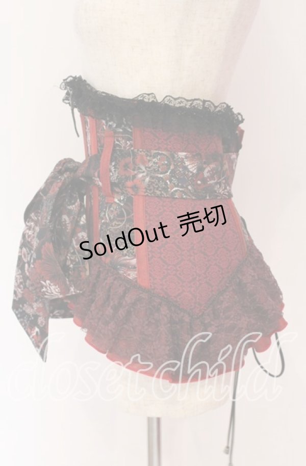 画像2: Qutie Frash / リボンコルセット  レッド O-25-10-29-109-QU-TO-IG-OS (2)
