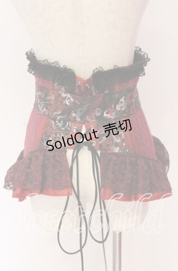 画像3: Qutie Frash / リボンコルセット  レッド O-25-10-29-109-QU-TO-IG-OS (3)