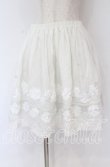 画像1: BPN / フラワー配色スカート M ホワイト O-25-10-29-110-GO-SK-IG-OS (1)