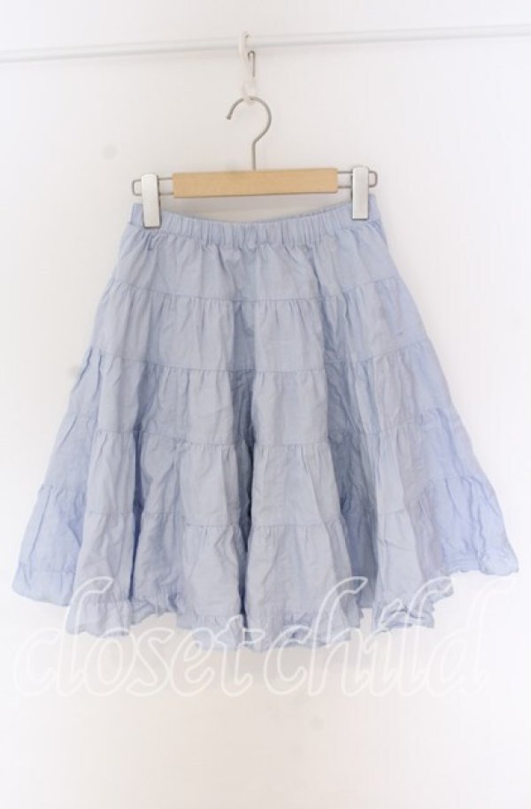 画像1: PUTUMAYO / コットンスカート  サックス O-25-10-29-123-PT-SK-IG-OS (1)