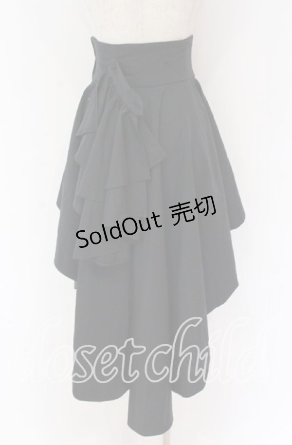 画像3: ATELIER BOZ / ヘクトルロングオーバースカート  ブラック O-25-10-29-129-EL-SK-IG-OS (3)