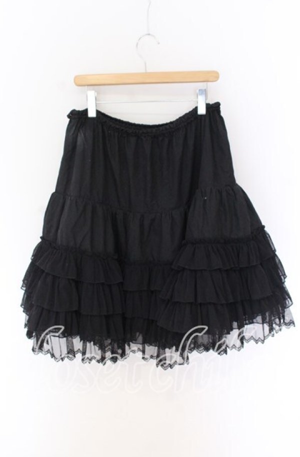 画像2: Angelic Pretty / プリンセスロングペチコート  クロ O-25-10-29-130-AP-SK-IG-OS (2)