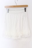 画像3: axes femme / 裾レースデザインペチパンツ F シロ O-25-10-29-134-AX-PA-OW-OS (3)