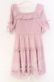 画像3: axes femme POETIQUE / ギャザーフリルワンピース M ピンク O-25-10-29-015-AX-OP-OW-OS (3)