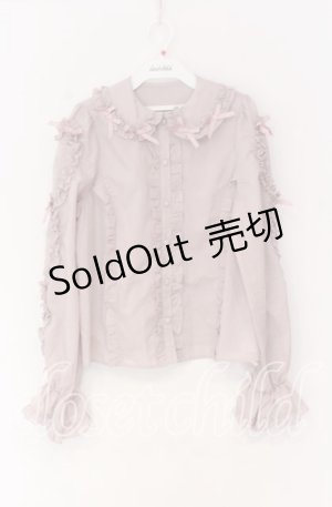 画像: Chalmiere / フリルブラウス M ピンク O-25-10-29-018-LO-BL-OW-OS