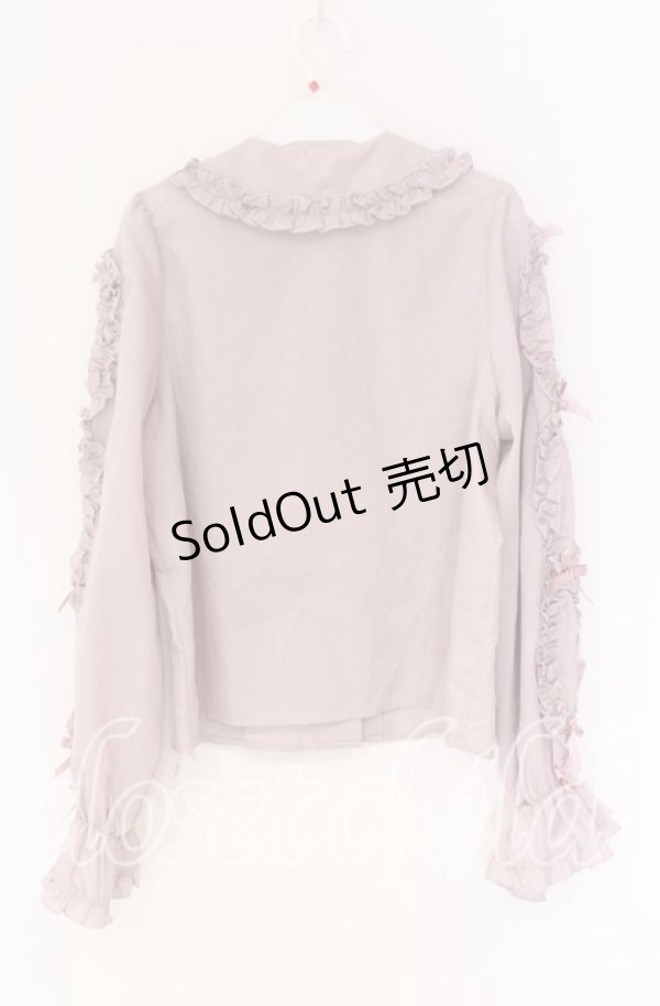 画像3: Chalmiere / フリルブラウス M ピンク O-25-10-29-018-LO-BL-OW-OS (3)