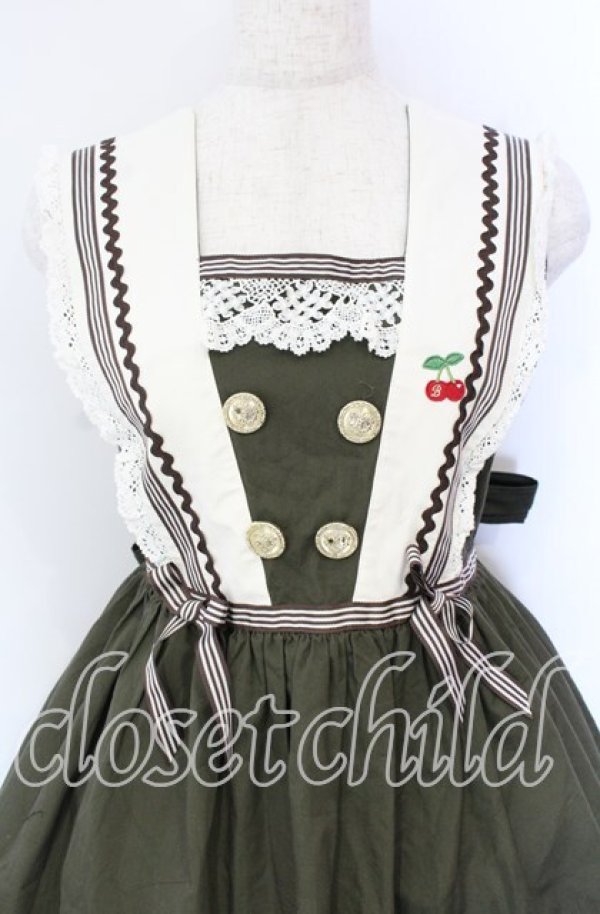 画像2: BABY,THE STARS SHINE BRIGHT / Love and Cherish youジャンパースカート  グリーン O-25-10-29-004-BA-OP-IG-OS (2)