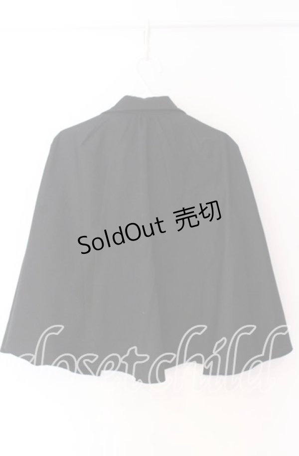 画像3: axes femme / マント風ケープジャケット F クロ O-25-10-29-021-AX-TO-OW-OS (3)