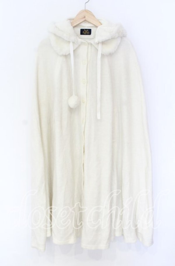 画像1: ALICE and the PIRATES / A＆Pうさみみシャギーマント  オフ O-25-10-29-022-PA-CO-IG-OS (1)