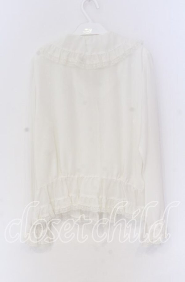 画像3: HARMONICA / フリルブラウス  シロ O-25-10-29-025-LO-BL-IG-OS (3)