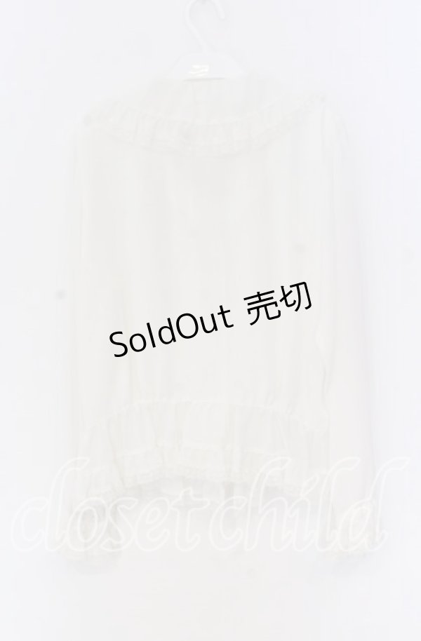 画像3: HARMONICA / フリルブラウス  シロ O-25-10-29-025-LO-BL-IG-OS (3)