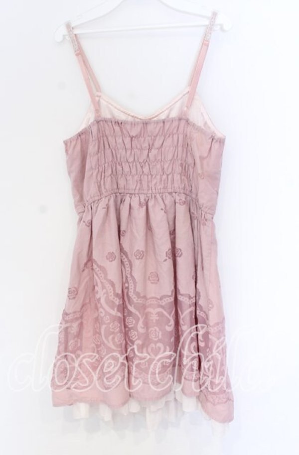 画像3: axes femme / オパール花パネルフレアーワンピース  ピンク O-25-10-29-028-AX-SK-IG-OS (3)