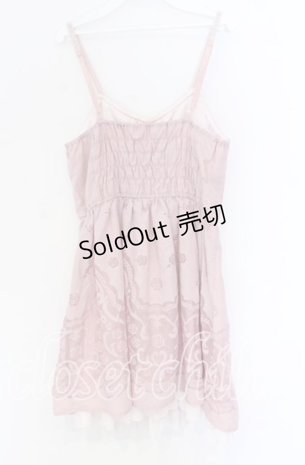 画像3: axes femme / オパール花パネルフレアーワンピース  ピンク O-25-10-29-028-AX-SK-IG-OS (3)