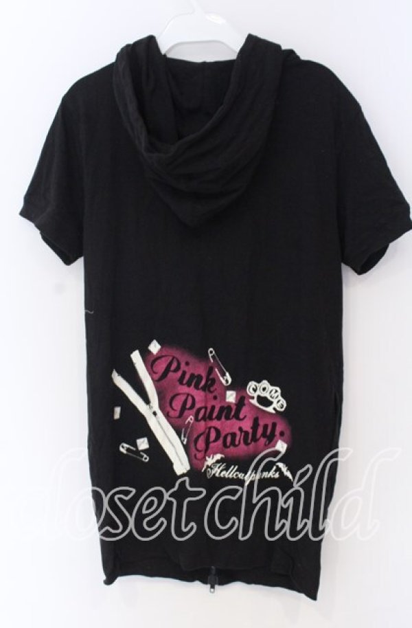 画像2: HELL CAT PUNKS / 安ピンプリントパーカー  ブラック O-25-10-29-032-PU-TO-IG-OS (2)