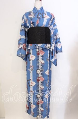 画像: axes femme POETIQUE / セパレート浴衣セット  ブルー O-25-10-30-001-AX-OP-IG-OS