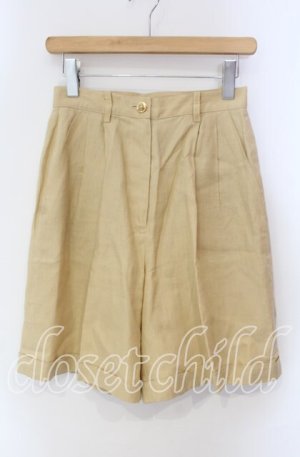 画像: INGEBORG / リネンハーフパンツ  カーキイエロー O-25-10-30-025-LO-PA-OW-OS