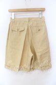 画像2: INGEBORG / リネンハーフパンツ  カーキイエロー O-25-10-30-025-LO-PA-OW-OS (2)