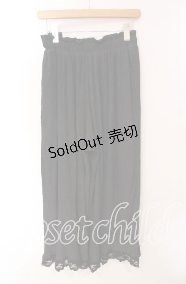 画像3: axes femme / 選べる着丈楊柳ワイドパンツ  クロ O-25-10-30-026-AX-PA-IG-OS (3)