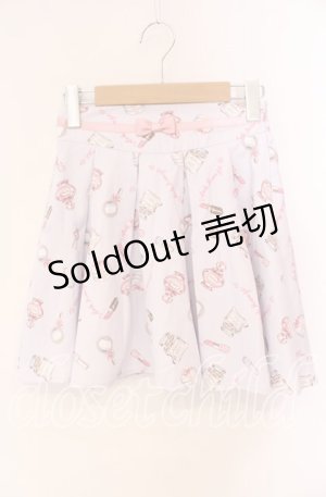 画像: Ank Rouge / コスメ柄スカート  ラベンダー O-25-10-30-027-CA-SK-OW-OS