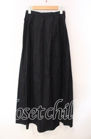 画像: BPN / フェイクレイヤードティアードロングスカート M ブラック×ホワイト O-25-10-30-034-GO-SK-OW-OS