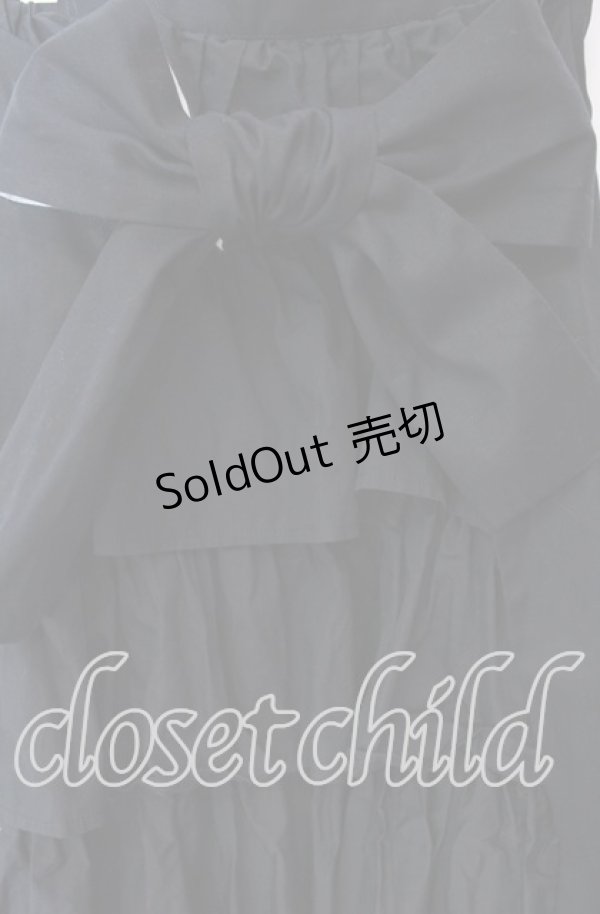 画像3: BPN / フェイクレイヤードティアードロングスカート M ブラック×ホワイト O-25-10-30-034-GO-SK-OW-OS (3)