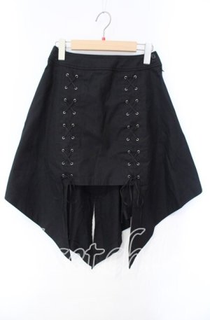 画像: BPN / レースアップ変形スカート M ブラック O-25-10-30-035-GO-SK-OW-OS