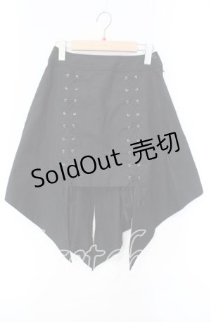 画像: BPN / レースアップ変形スカート M ブラック O-25-10-30-035-GO-SK-OW-OS
