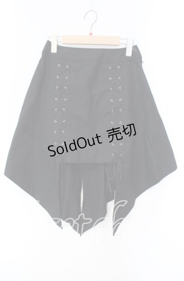 画像1: BPN / レースアップ変形スカート M ブラック O-25-10-30-035-GO-SK-OW-OS (1)