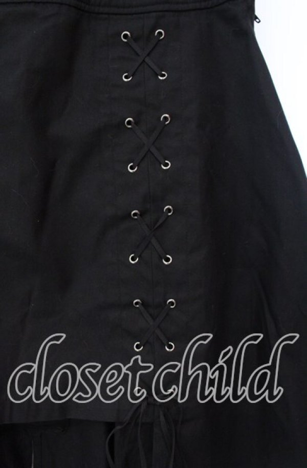 画像2: BPN / レースアップ変形スカート M ブラック O-25-10-30-035-GO-SK-OW-OS (2)
