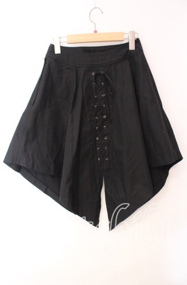 画像3: BPN / レースアップ変形スカート M ブラック O-25-10-30-035-GO-SK-OW-OS (3)