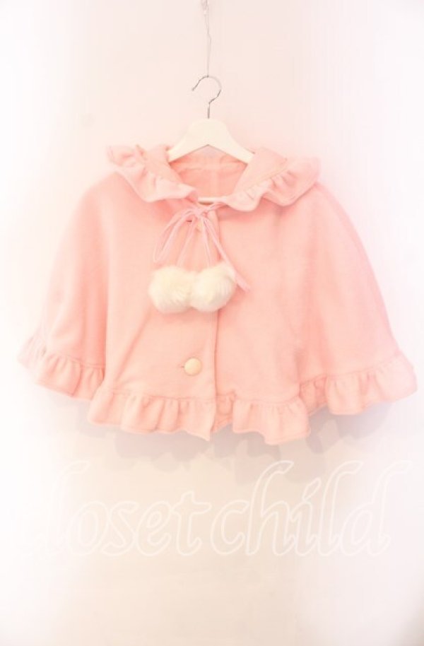 画像1: MAM / ポンポンフードケープ  ピンク O-25-10-30-038-LO-JA-OW-OS (1)